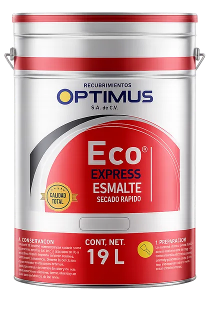 Cubeta de Eco Express Esmalte, esmalte de secado rápido de Pinturas Optimus